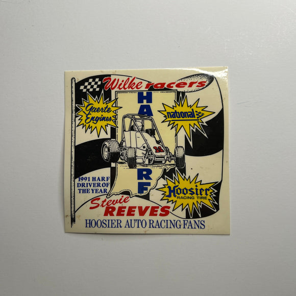 Original HARF Stevie Reeves 1991 Driver of the Year Decal