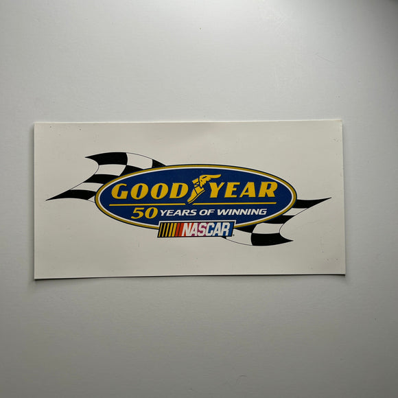 Original Goodyear 50 Years of Racing NASCAR Decal