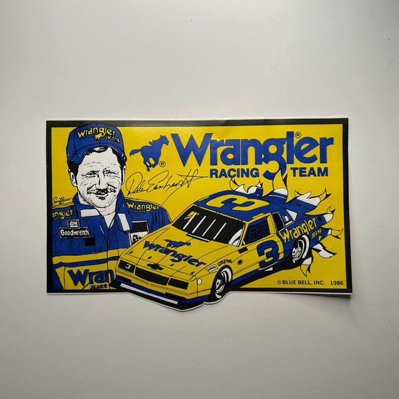 Original Dale Earnhardt Wrangler Racing Team Decal