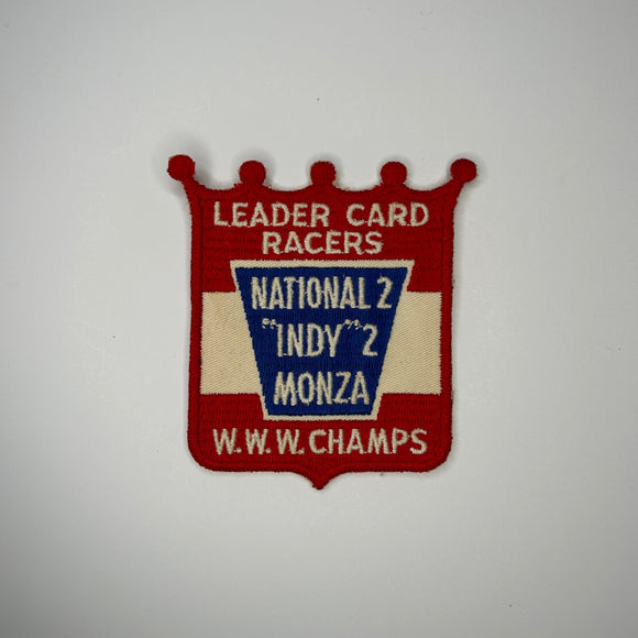 Original Leader Card Racers National 2 Indy 2 Monza W.W.W. Champs Patch