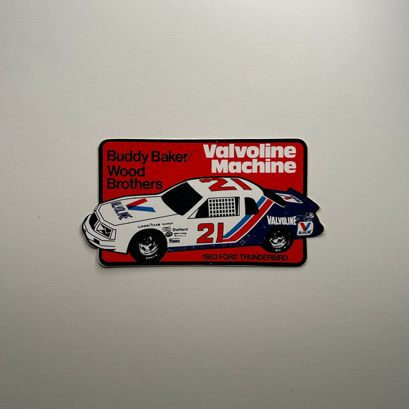 Original Valvoline Machine Buddy Baker/Wood Bothers Decal