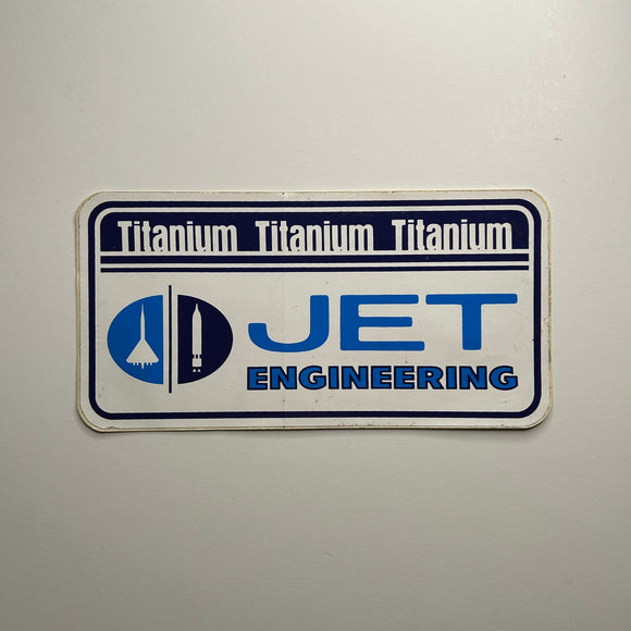 Original Jet Engineering Titanium Decal