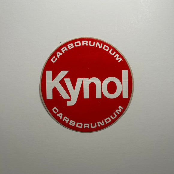 Original Kynol Carborundum Decal