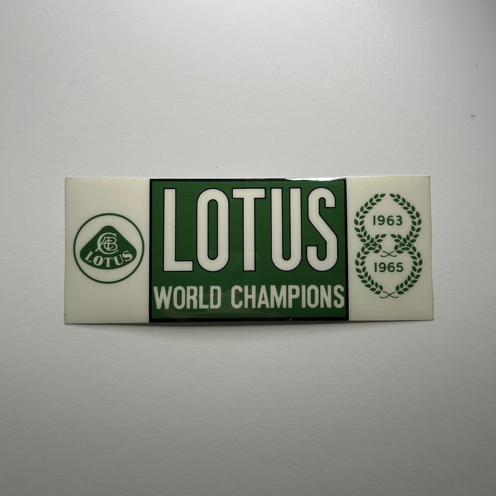 Original Lotus World Champions Decal