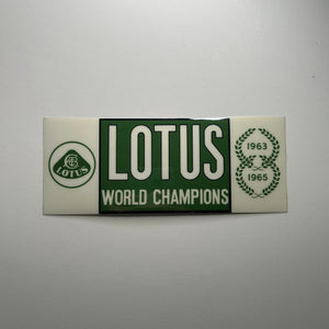 Original Lotus World Champions Decal