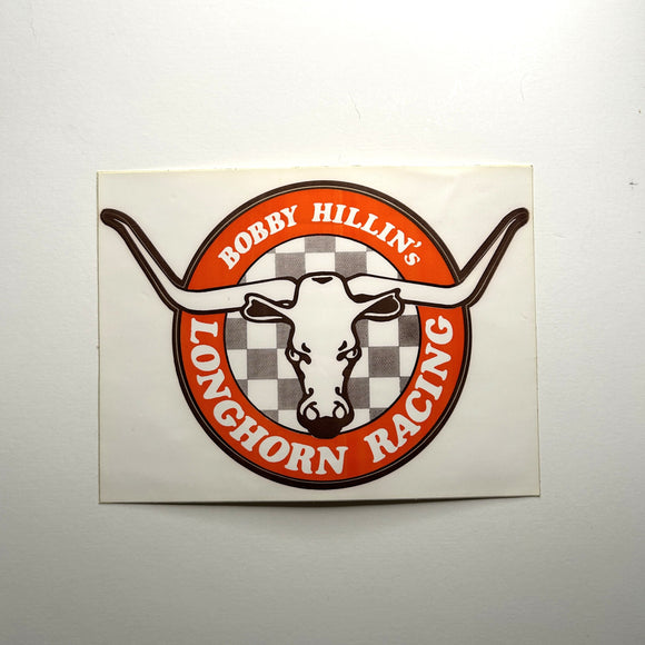 Original Bobby Hillin's Longhorn Racing Decal