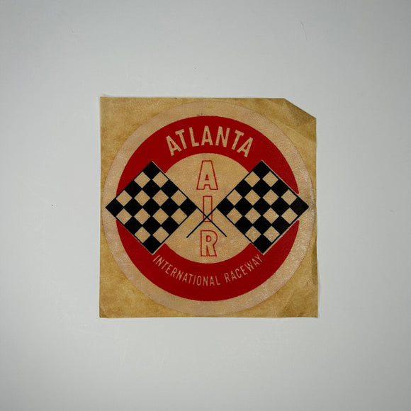 Original Atlanta International Raceway Waterslide Decal