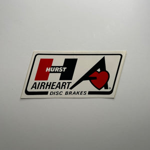 Original Hurst Airheart Disc Brakes Decal