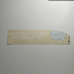 Original World Champions Lancia For Makes 1980 Reversed Decal