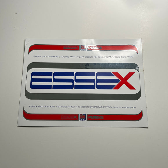 Original 1980 Penske Essex Decal