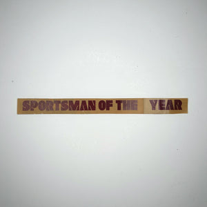 Original Sportsman of the Year Newspaper Clipping