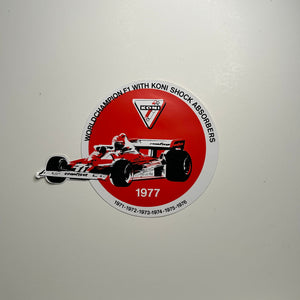 Original World Championship F1 with Koni Shock Absorbers 1977 Decal