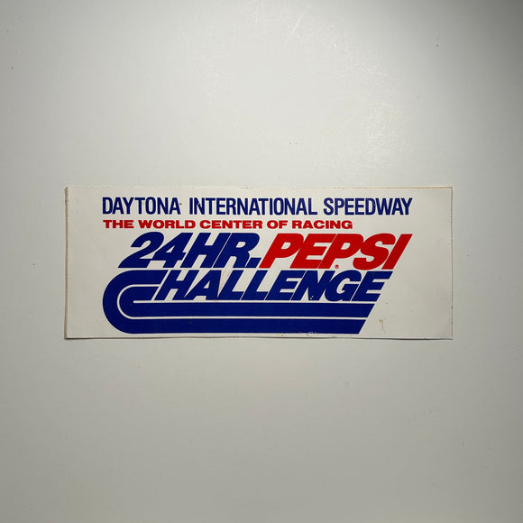 Original Daytona International Speedway 24 Hour Pepsi Challenge Decal