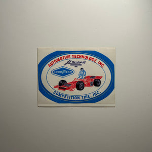 Original Automotive Technology Inc. Competition Tire Inc. Decal