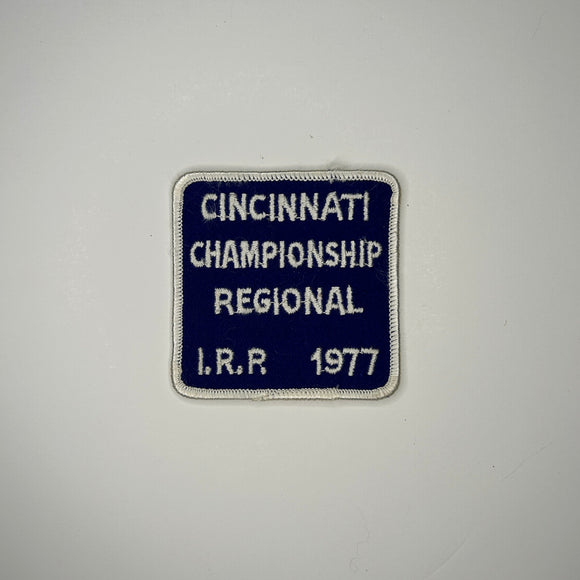 Original Cincinnati Championship Regional I.R.P 1977 Patch