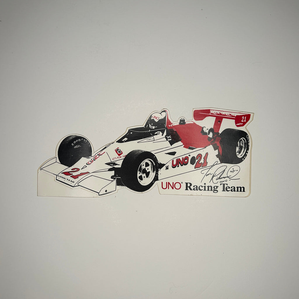 Original Tim Richmond Uno Racing Team Decal