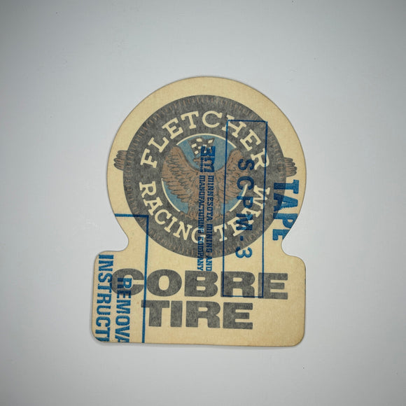 Original Fletcher Racing Team Cobre Tire Decal