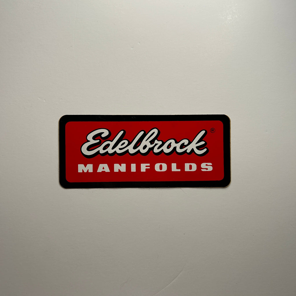 Original Edelbrock Manifolds Decal