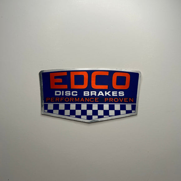 Original EDCO Disc Brakes Performance Proven Reflective Decal