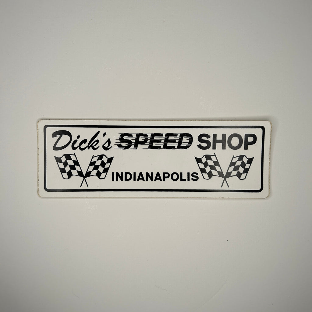 Original Dick's Speed Shop Indianapolis Decal