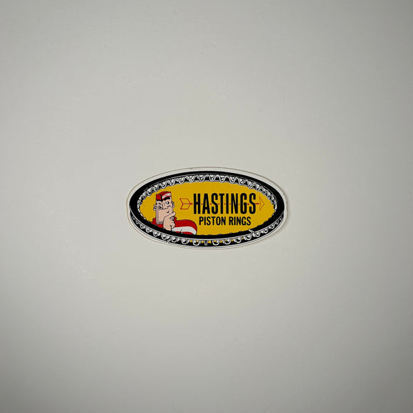 Original Hastings Piston Rings Decal