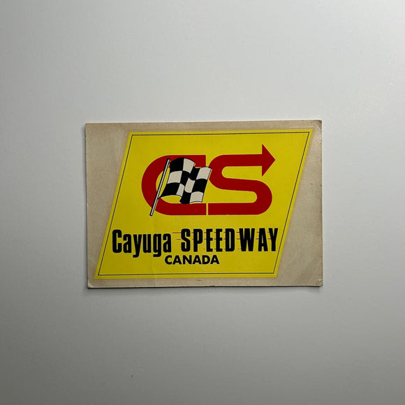 Original Cayuga Speedway Canada Decal