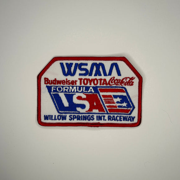 Original WSMA Formula USA Willow Springs International Raceway Patch