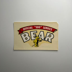 Original Bear Alignment Official 500 Service Waterslide Decal