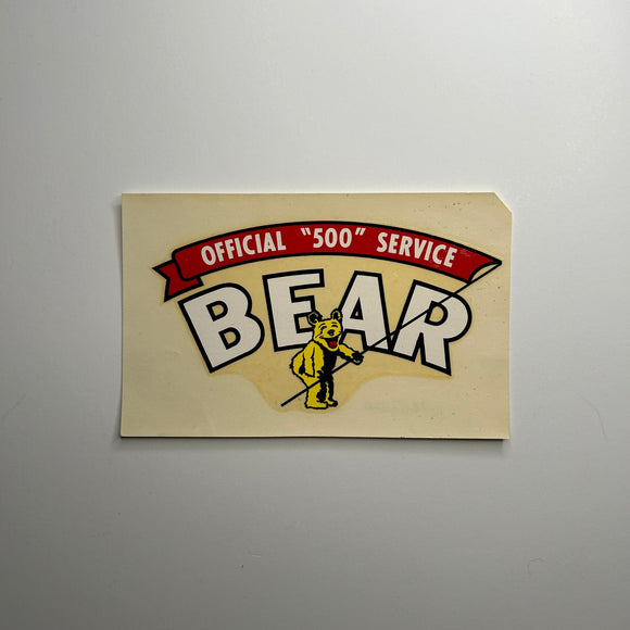 Original Bear Alignment Official 500 Service Waterslide Decal