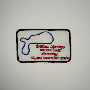 Original Willow Springs International Raceway Road Racing Since 1953 Patch