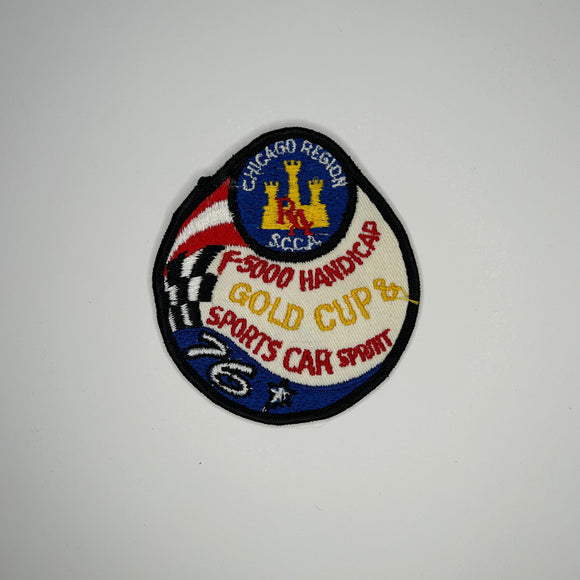 Original Chicago Region SCCA F-5000 Handicap Gold Cup & Sports Car Spirit 1976 Patch