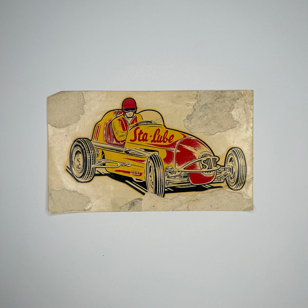 Original Sta-Lube Midget Racer Waterslide Decal