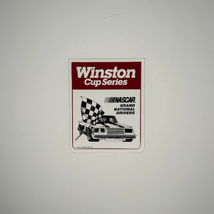 Original Winston Cup Series NASCAR Grand National Drivers Decal