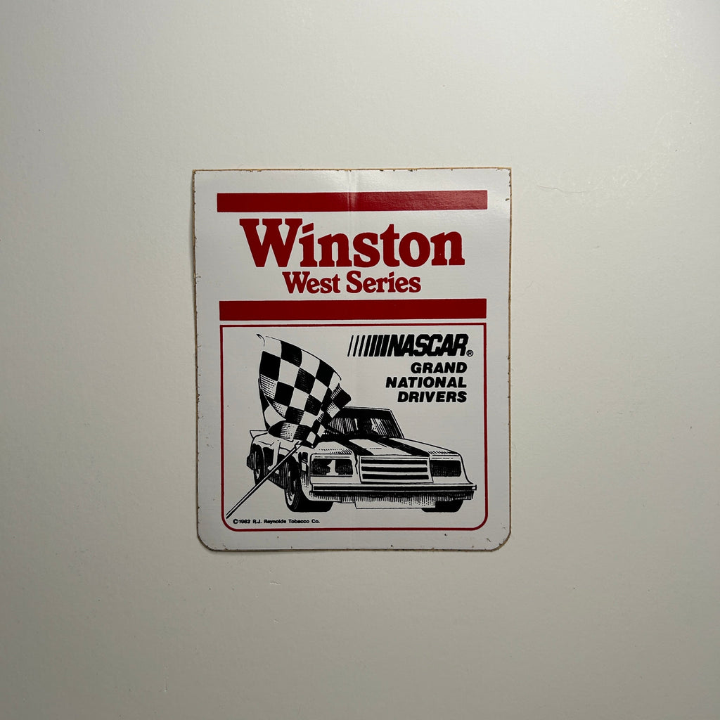 Original Winston West Series NASCAR Grand National Drivers Decal