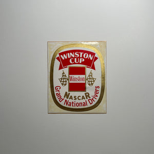 Original Winston Cup NASCAR Grand National Drivers Decal