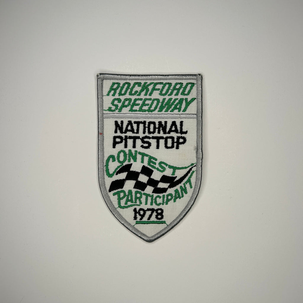 Original Rockford Speedway 1978 National Pitstop Contest Participant Patch