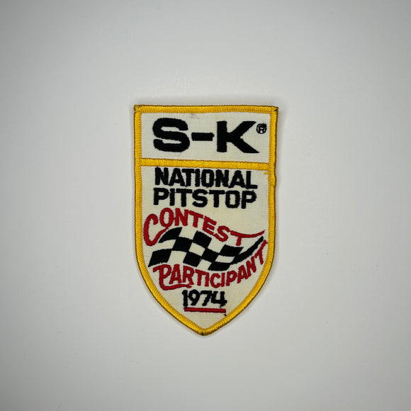 Original S-K 1974 National Pitstop Contest Participant Patch