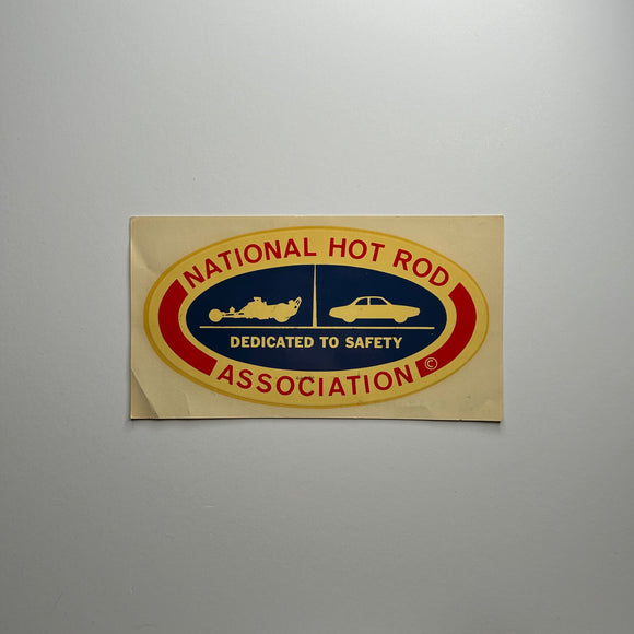 Original NHRA National Hot Rod Association Waterslide Decal