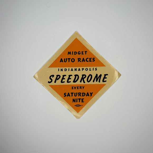 Original Midget Auto Races Indianapolis Speedrome Print