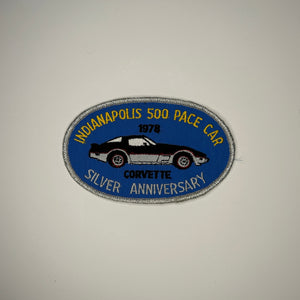 Original 1978 Indianapolis 500 Pace Car Silver Anniversary Patch