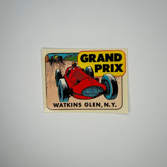 Original Watkins Glen New York Grand Prix Waterslide Decal