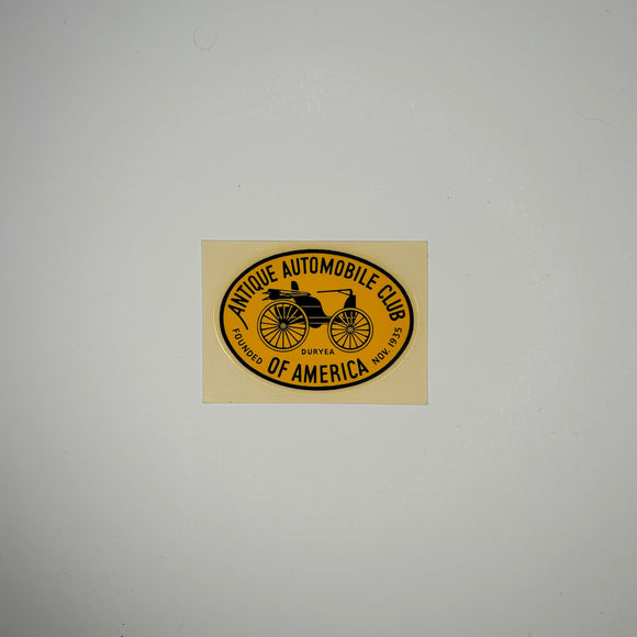 Original Antique Automobile Club of America Waterslide Decal