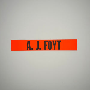 Original A.J. Foyt Decal