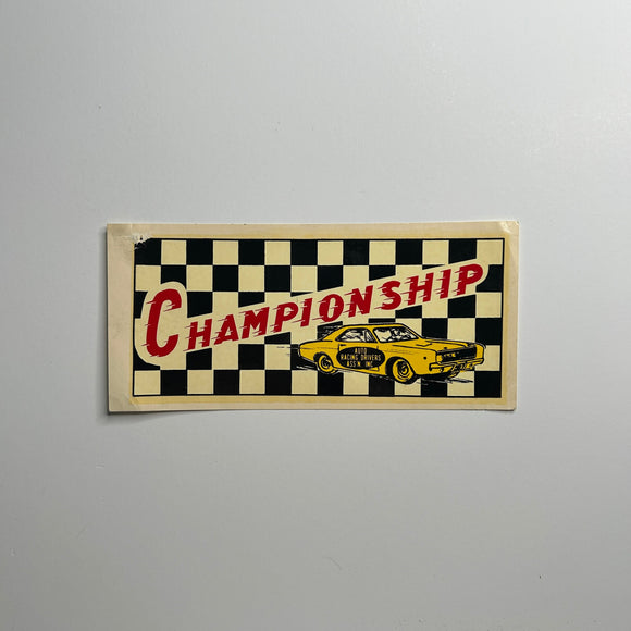 Original Championship Auto Racing Drivers Assoc. Waterslide Decal