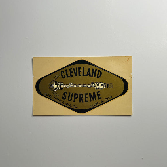 Original Cleveland Supreme Waterslide Decal