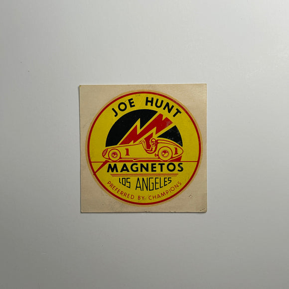 Original Joe Hunt Magnetos Waterslide Decal