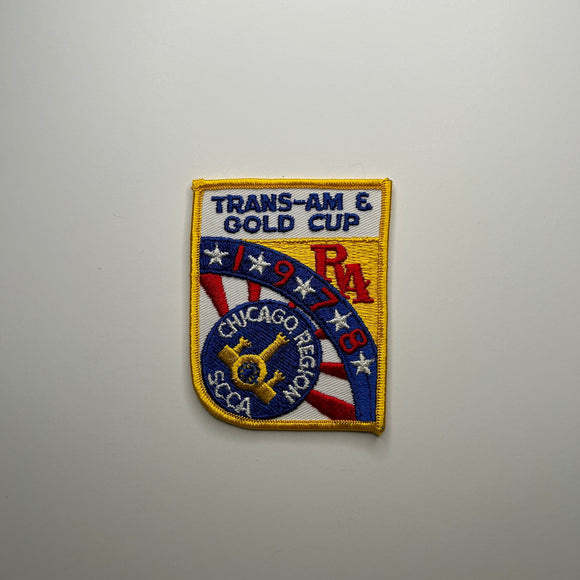 Original Trans-Am & Gold Cup Road America 1978 Chicago Region SCCA Patch