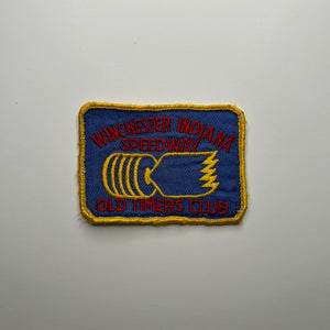 Original Winchester Indiana Speedway Old Timers Club Patch