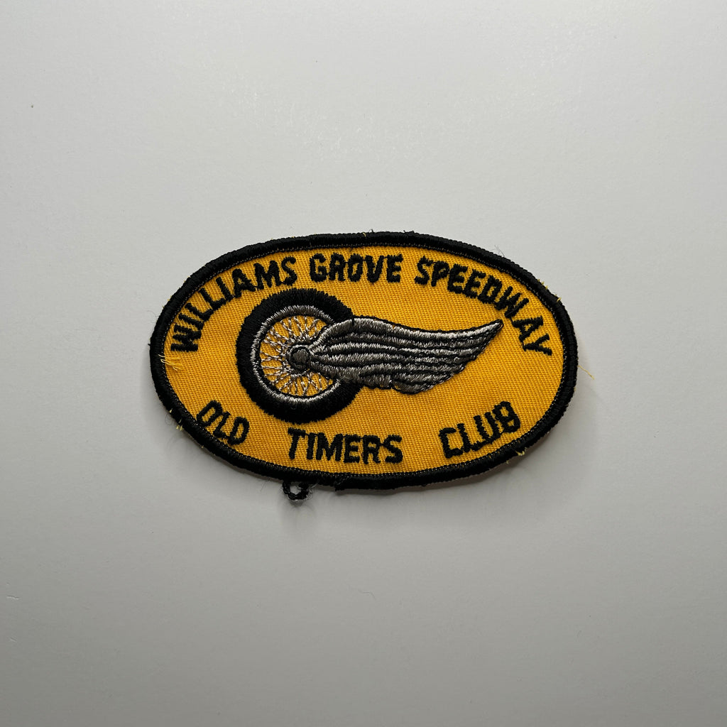 Original Williams Grove Speedway Old Timers Club Patch