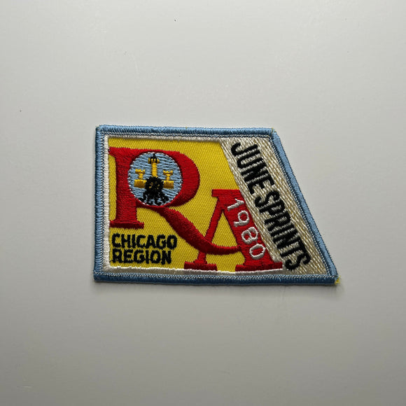 Original June Sprints Road America 1980 Chicago Region Patch